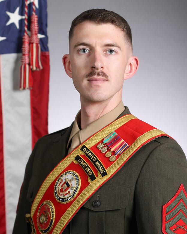 SSgt Devalder Command Photo w baldric Drum Major