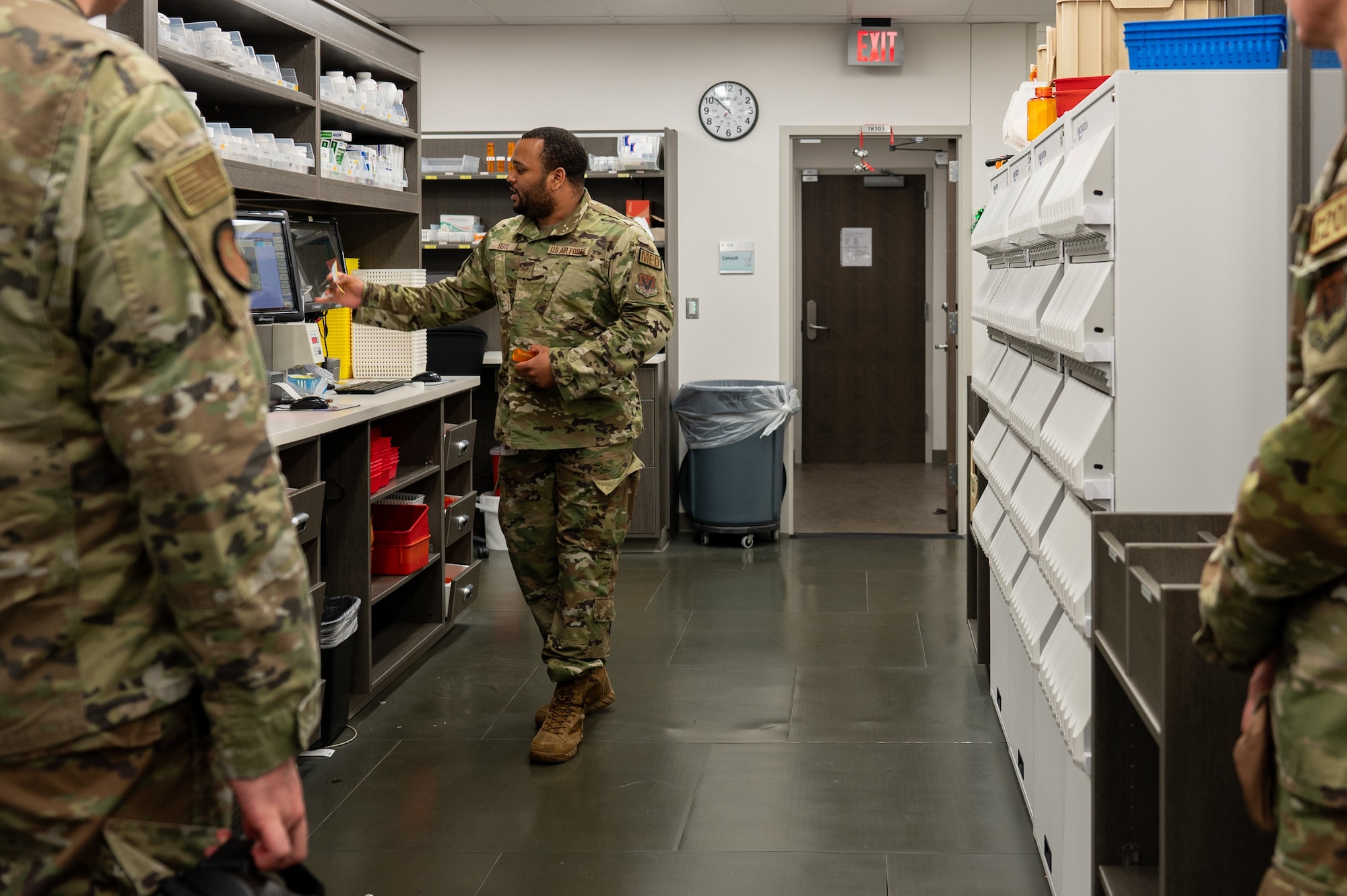 Airman talks about pharmacy
