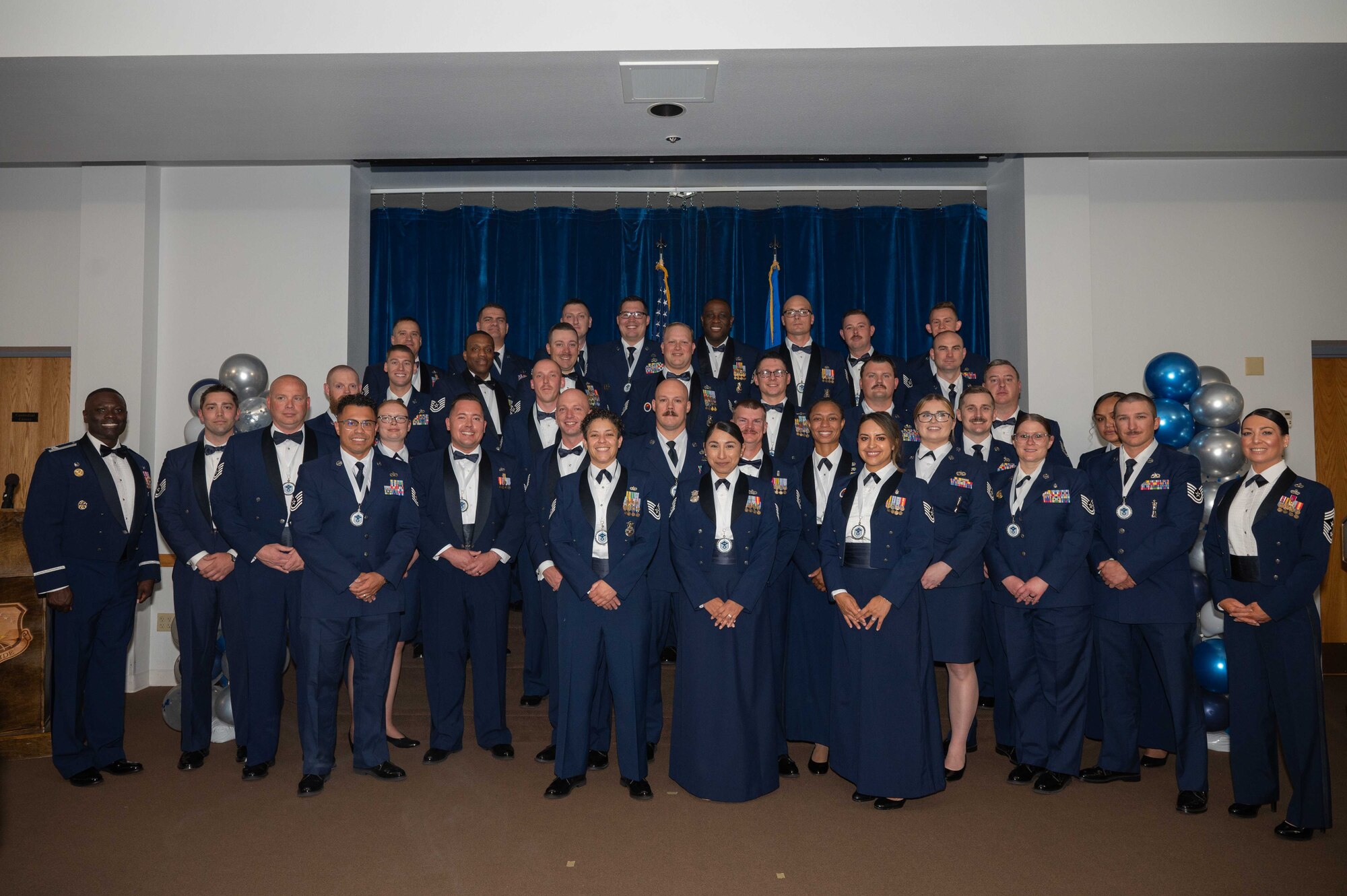 SNCO inductees pose for a photo.