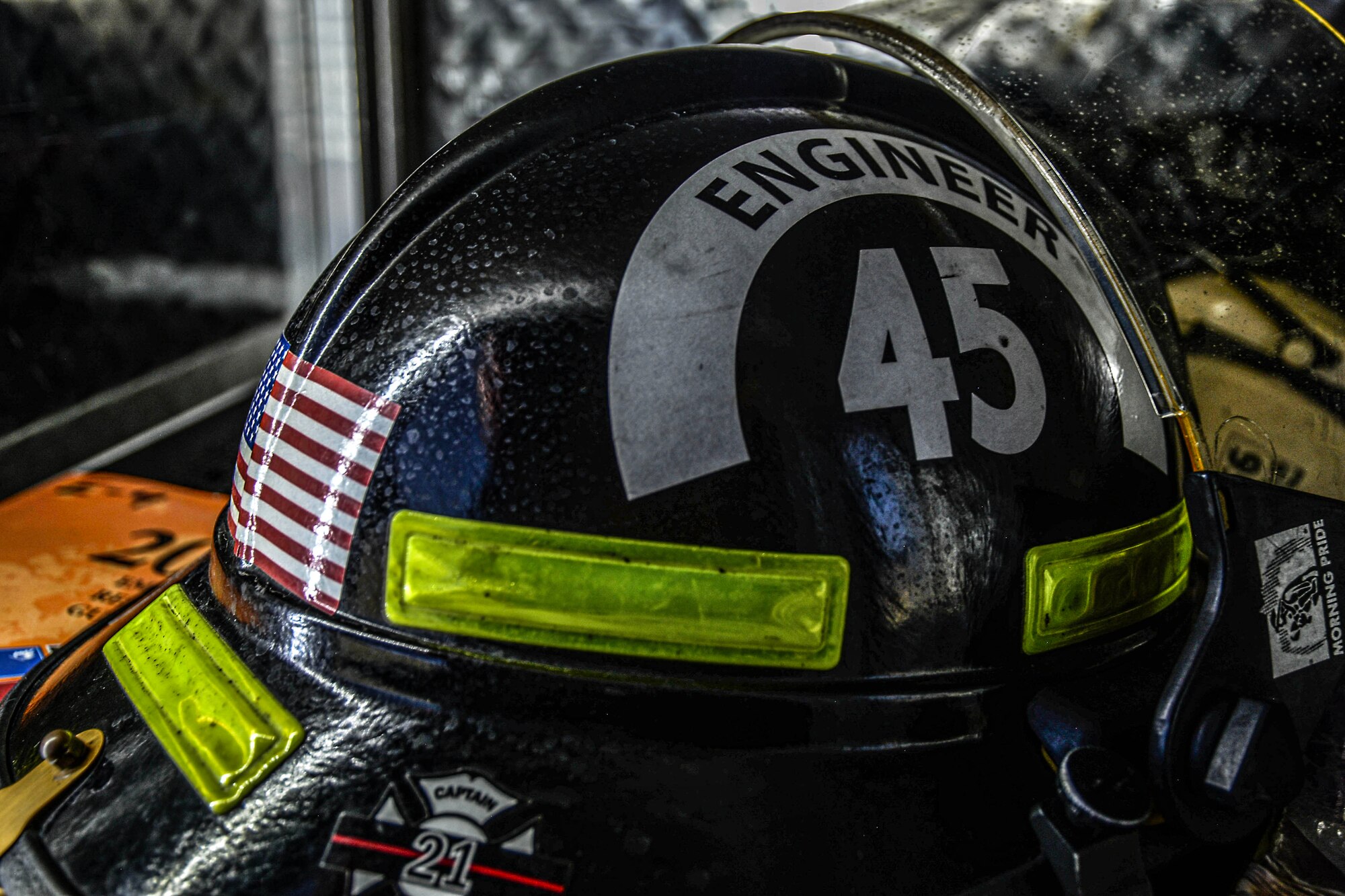 Goldwater Range Fire Department engineer helmet