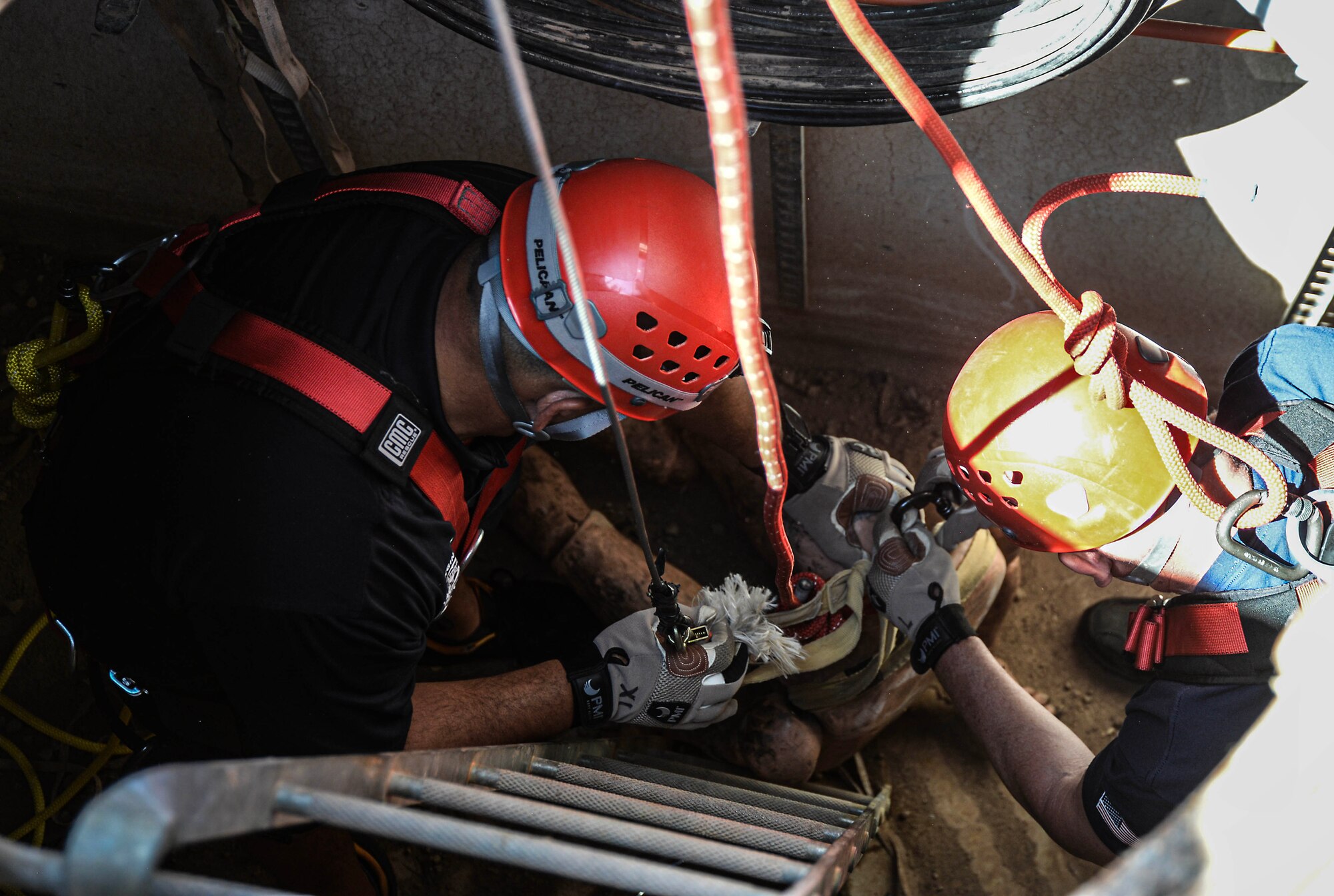 Goldwater Range Fire Department team participates in confined space training exercise