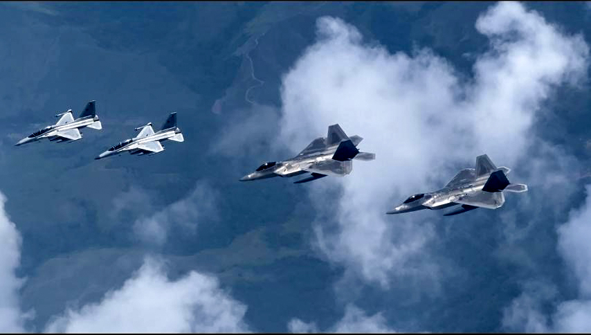 Hawaiian Raptors Land at Basa Air Base in Philippines