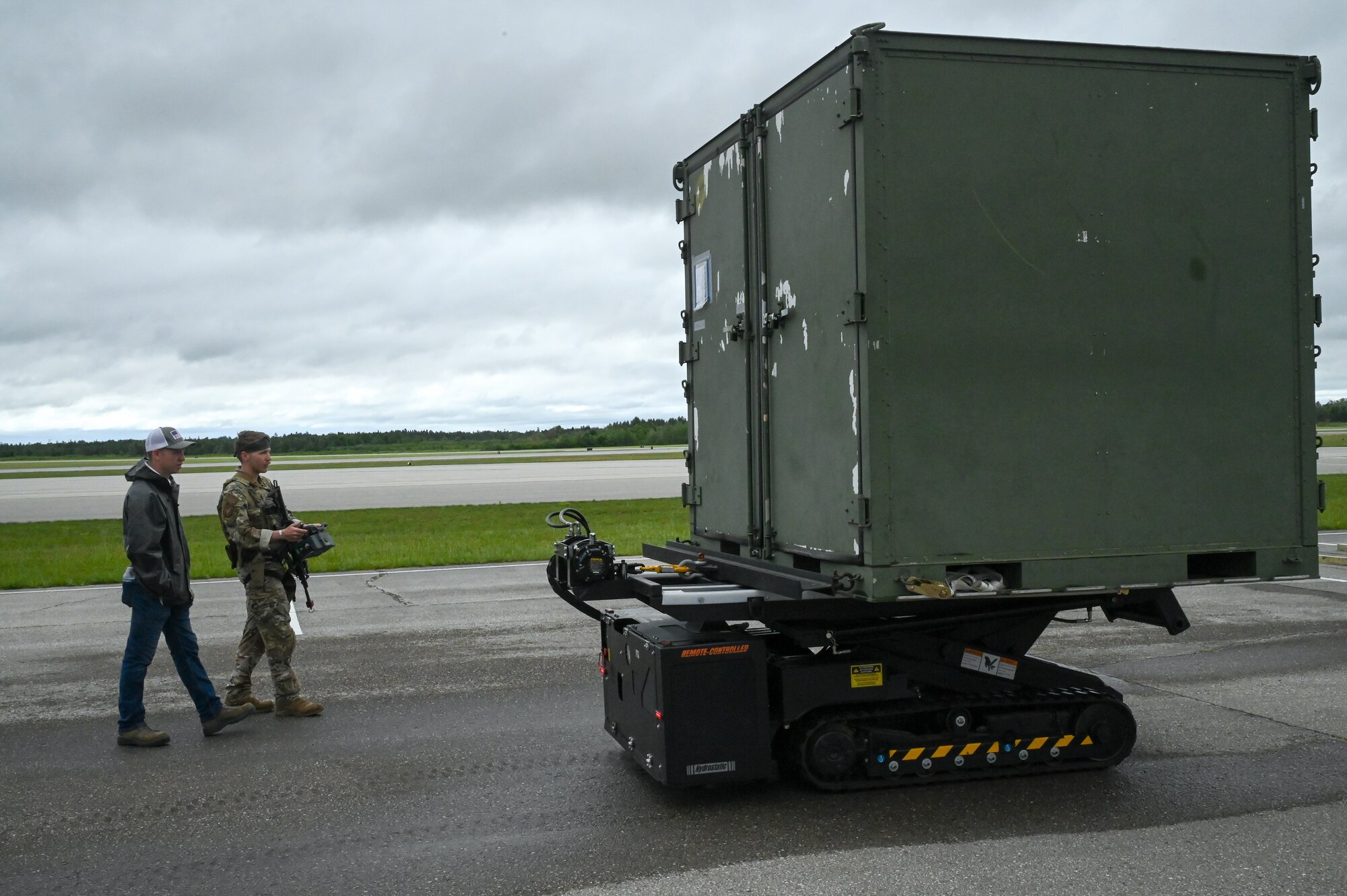 Staff Sgt. Cameron Wentworth, 136th Contingency Response Flight security forces defender, trained with the Multi-Purpose Expeditionary Platform at the Contingency Location Operations Rehearsal (CLOR 24) in Alpena, Michigan June 26, 2024.