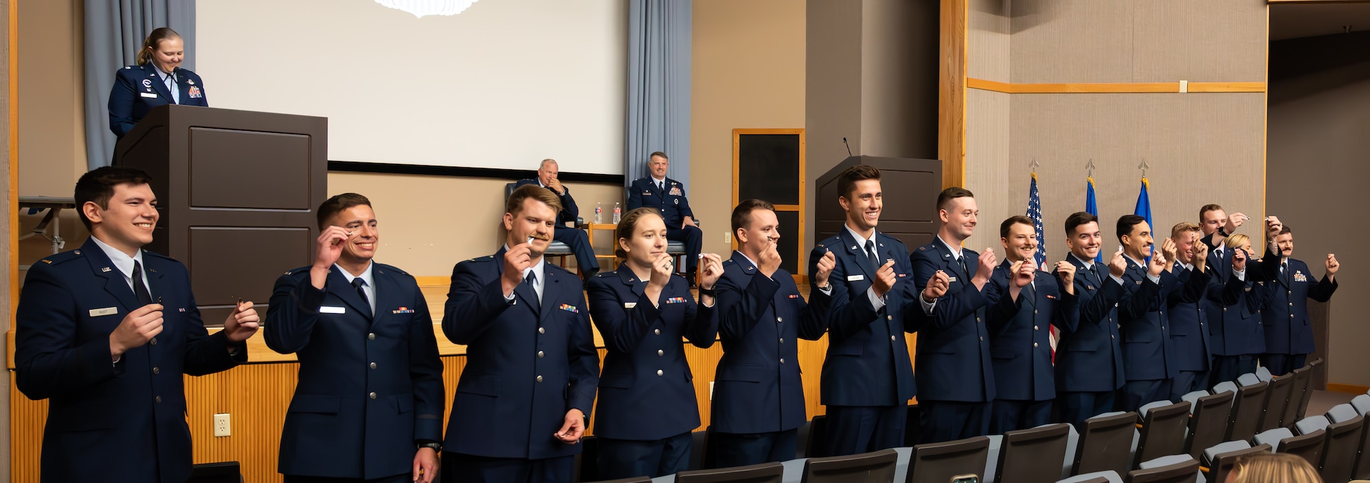 Fourteen U.S. Air Force officers were awarded the coveted silver wings as a symbol of their hard work and training during a graduation ceremony held July 12, 2024.