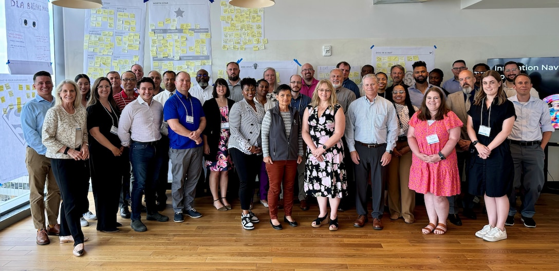 group photo of DLA leaders and course instructors