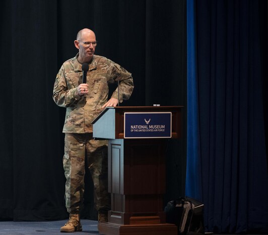 Gen. Duke Z. Richardson, AFMC Commander, discusses his leadership philosophy during Agile Patriot 2024.