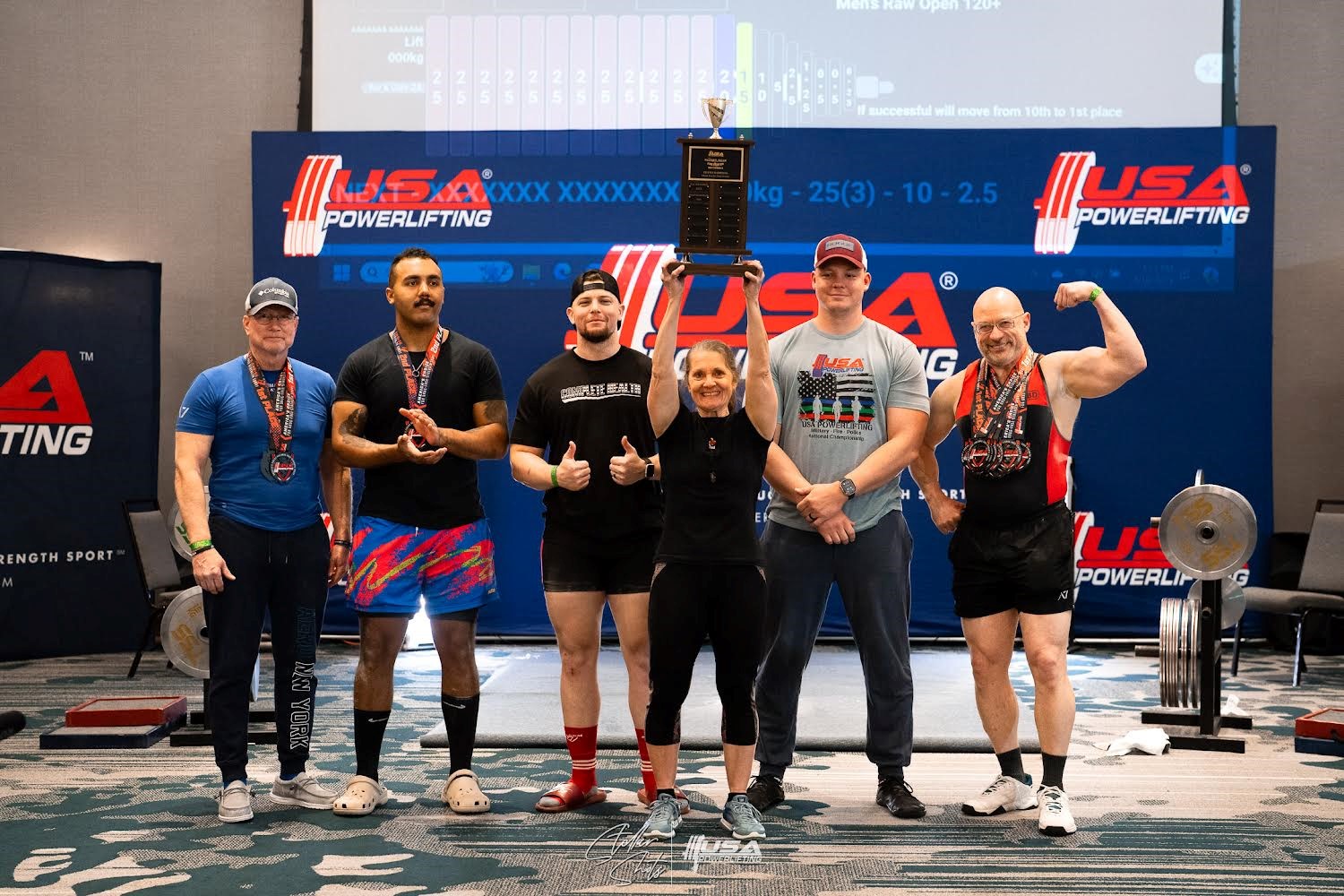 Two members of Team Sheppard help Air Force team win USAPL Championship