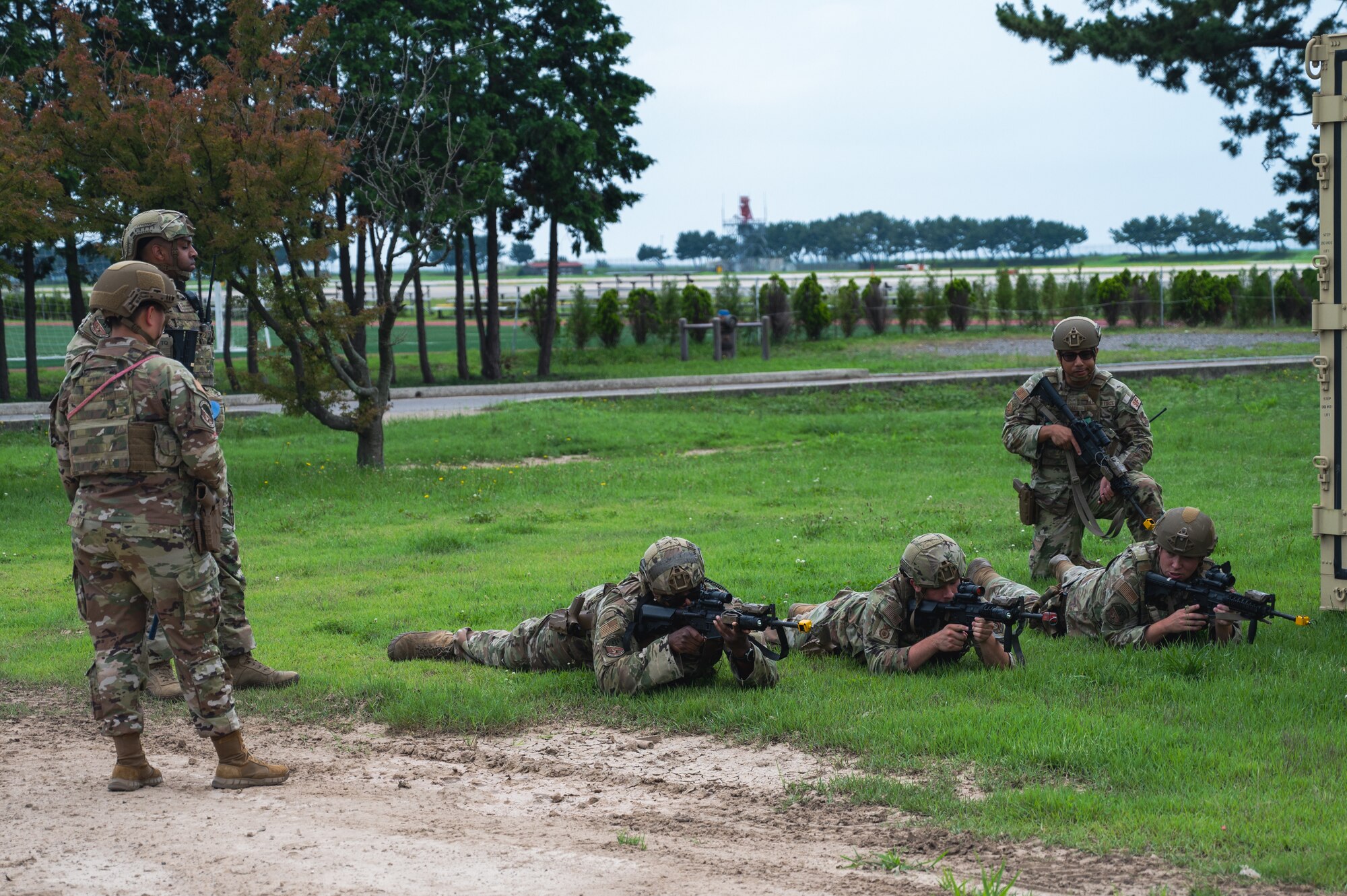 Airmen from the 8th Security Forces Squadron conduct training during Beverley Sentinel 24-2 at Kunsan Air Base, Republic of Korea