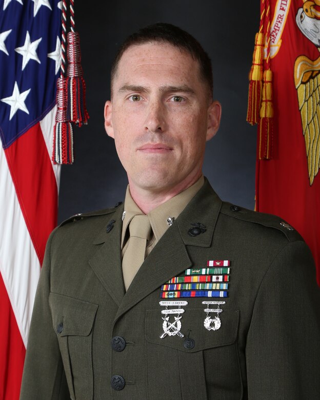 LtCol Russell A. Hill, Commanding Officer, Logistics Operations School, Marine Corps Combat Service Support Schools, Camp Johnson, North Carolina