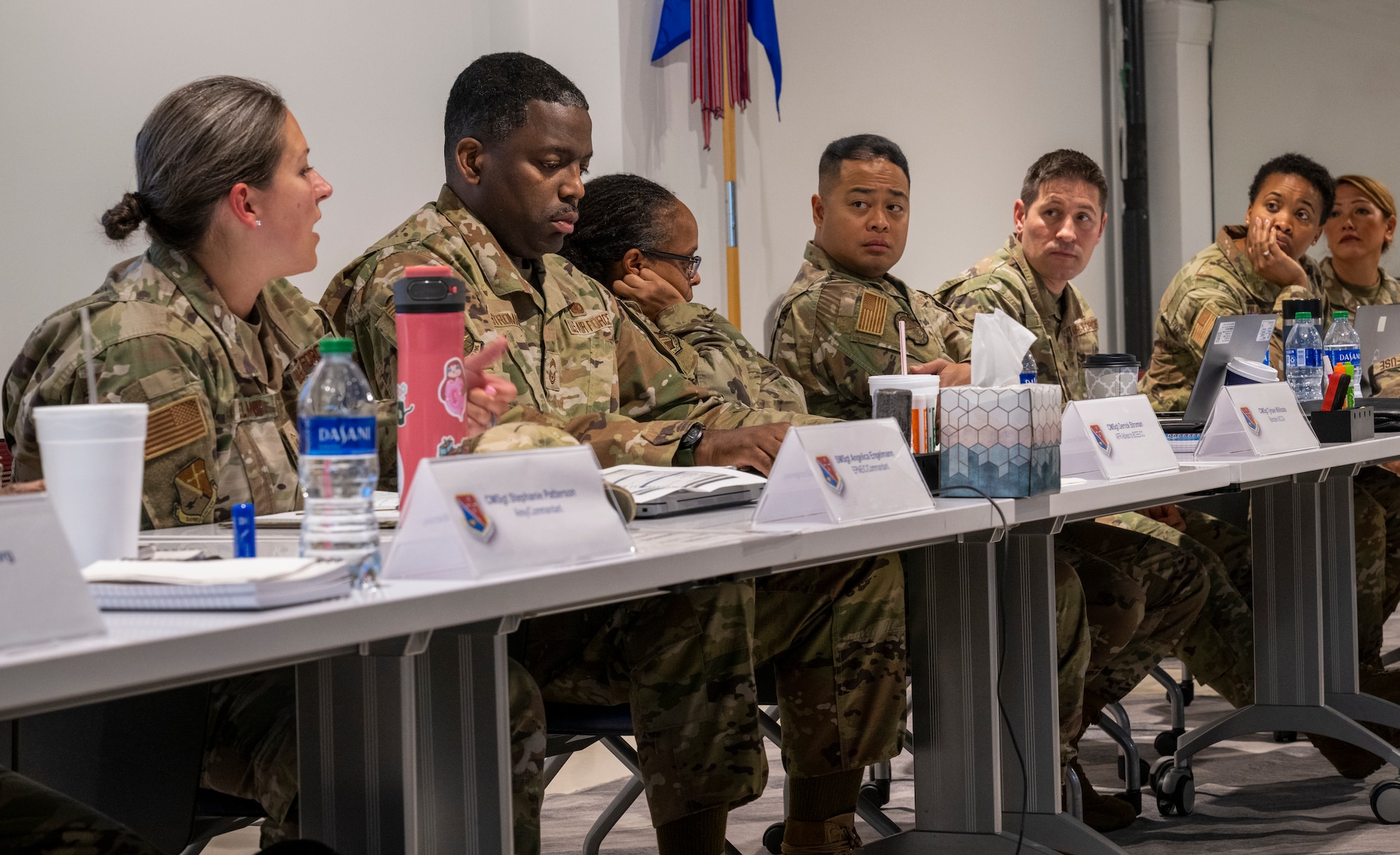 Enlisted professional military education commandants from around the world gathered for the 2024 Summer Commandants Conference in Montgomery, Ala., July 8-12. The conference, which included 21 commandants from Air Force noncommissioned officer academies and above, was hosted by the Thomas N. Barnes Center for Enlisted Education and focused on the development of ideas and planning of EPME execution and strategic direction through 2029.  (U.S. Air Force photo/Brian Ferguson)