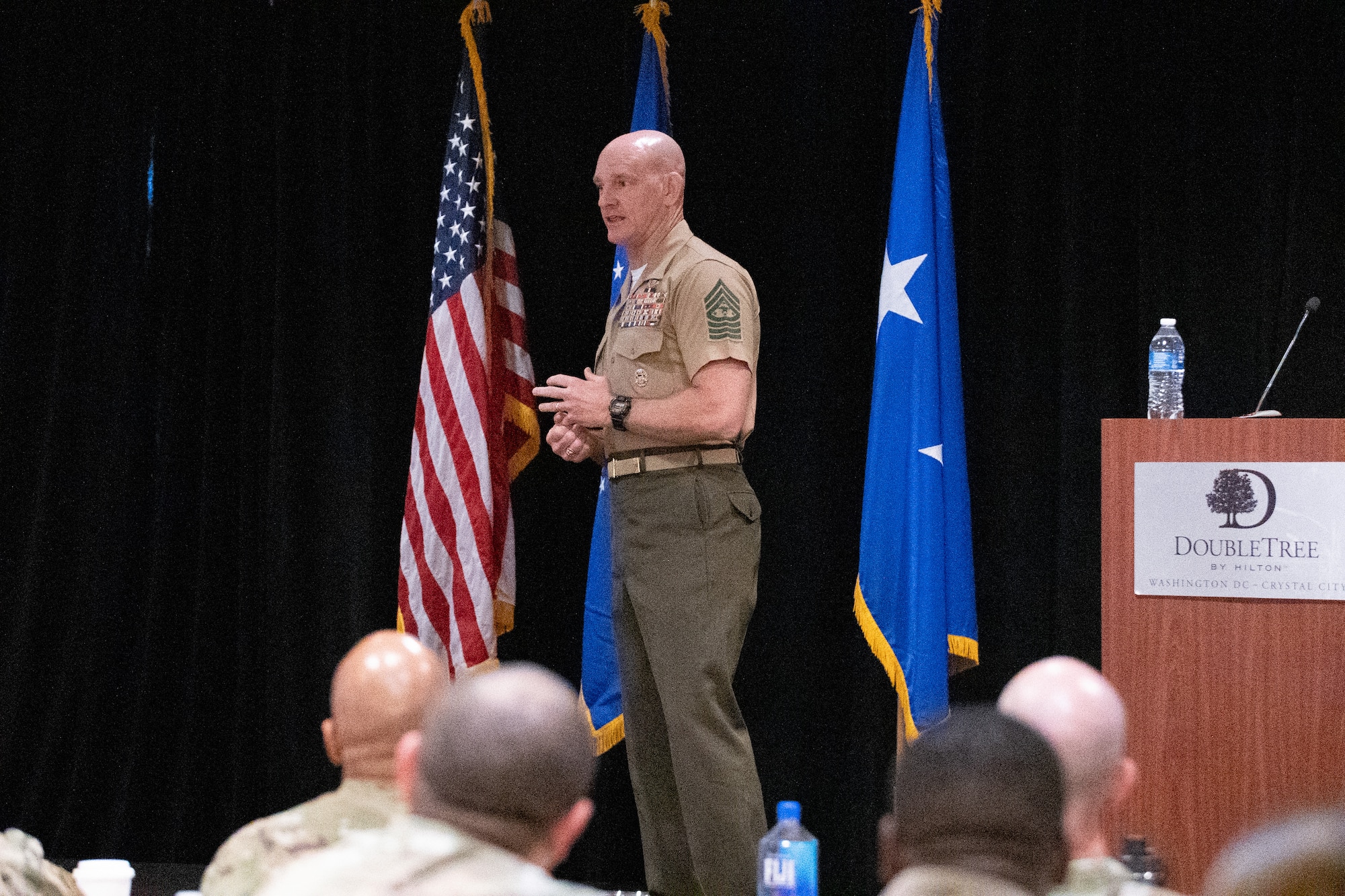 Senior Enlisted Advisor to the Chairman (SEAC), Troy E. Black, addressed the 2024 AFRC Enlisted Symposium on leadership and the future of the joint force.