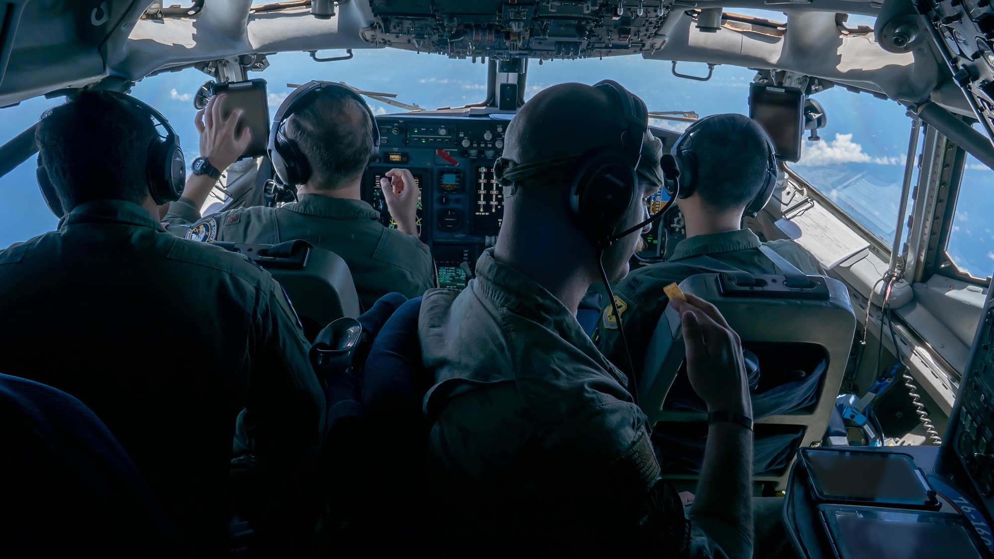 Cockpit of an E-3 Sentry aircraft