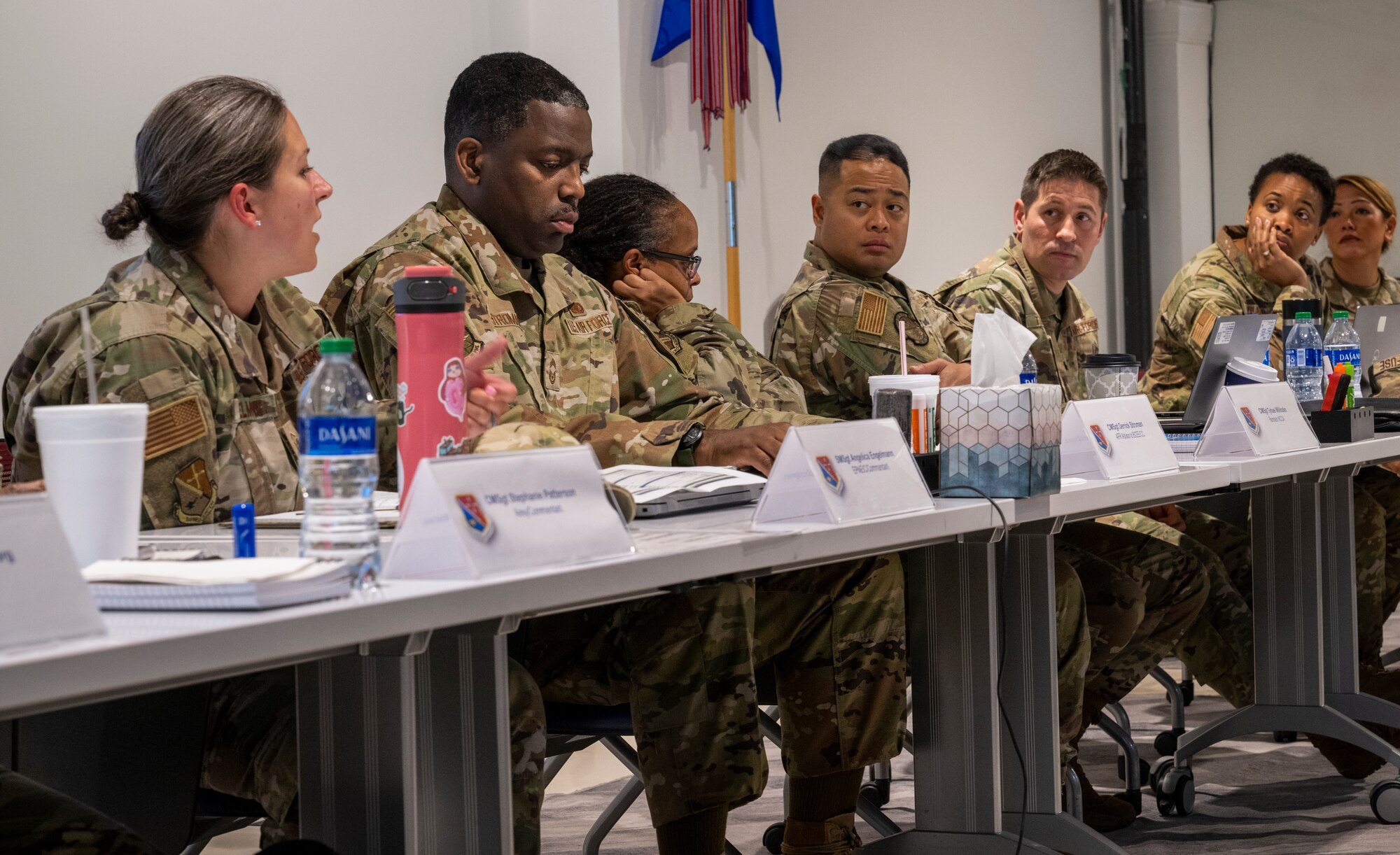 Enlisted professional military education commandants from around the world gathered for the 2024 Summer Commandants Conference in Montgomery, Ala., July 8-12. The conference, which included 21 commandants from Air Force noncommissioned officer academies and above, was hosted by the Thomas N. Barnes Center for Enlisted Education and focused on the development of ideas and planning of EPME execution and strategic direction through 2029.  (U.S. Air Force photo/Brian Ferguson)