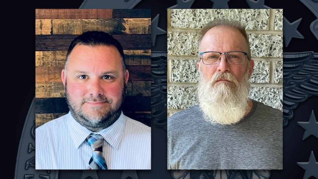 Head and shoulders picture of two white men