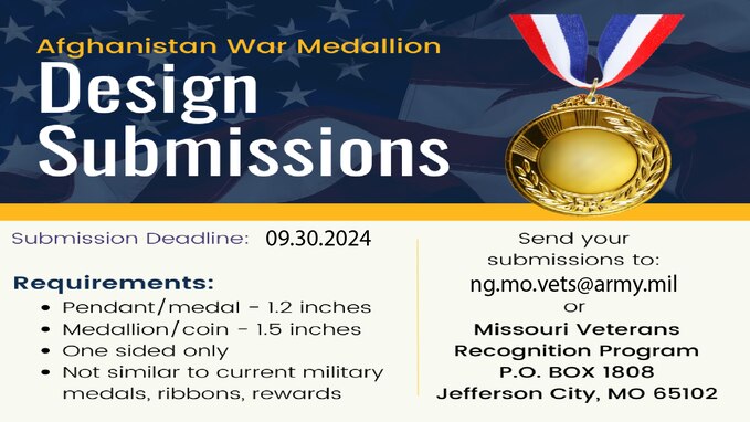 Updated  MO-OEF Medal design contest