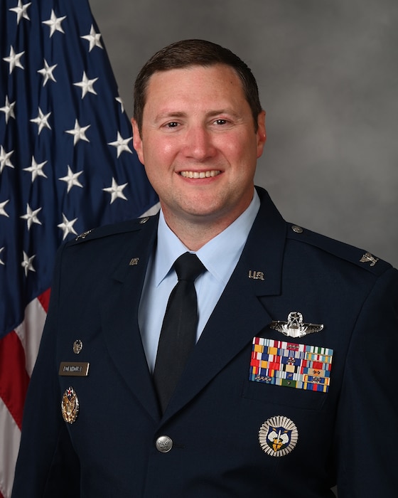 14th Operations Group Commander poses for an official photo.