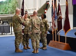 Lt. Col. Leah Steder during the change of command