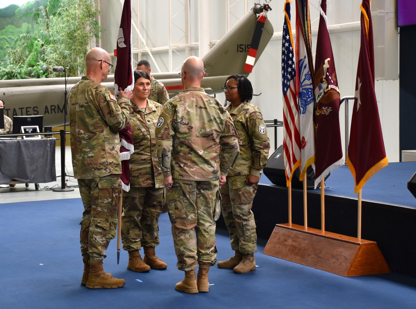 Lt. Col. Leah Steder during the change of command