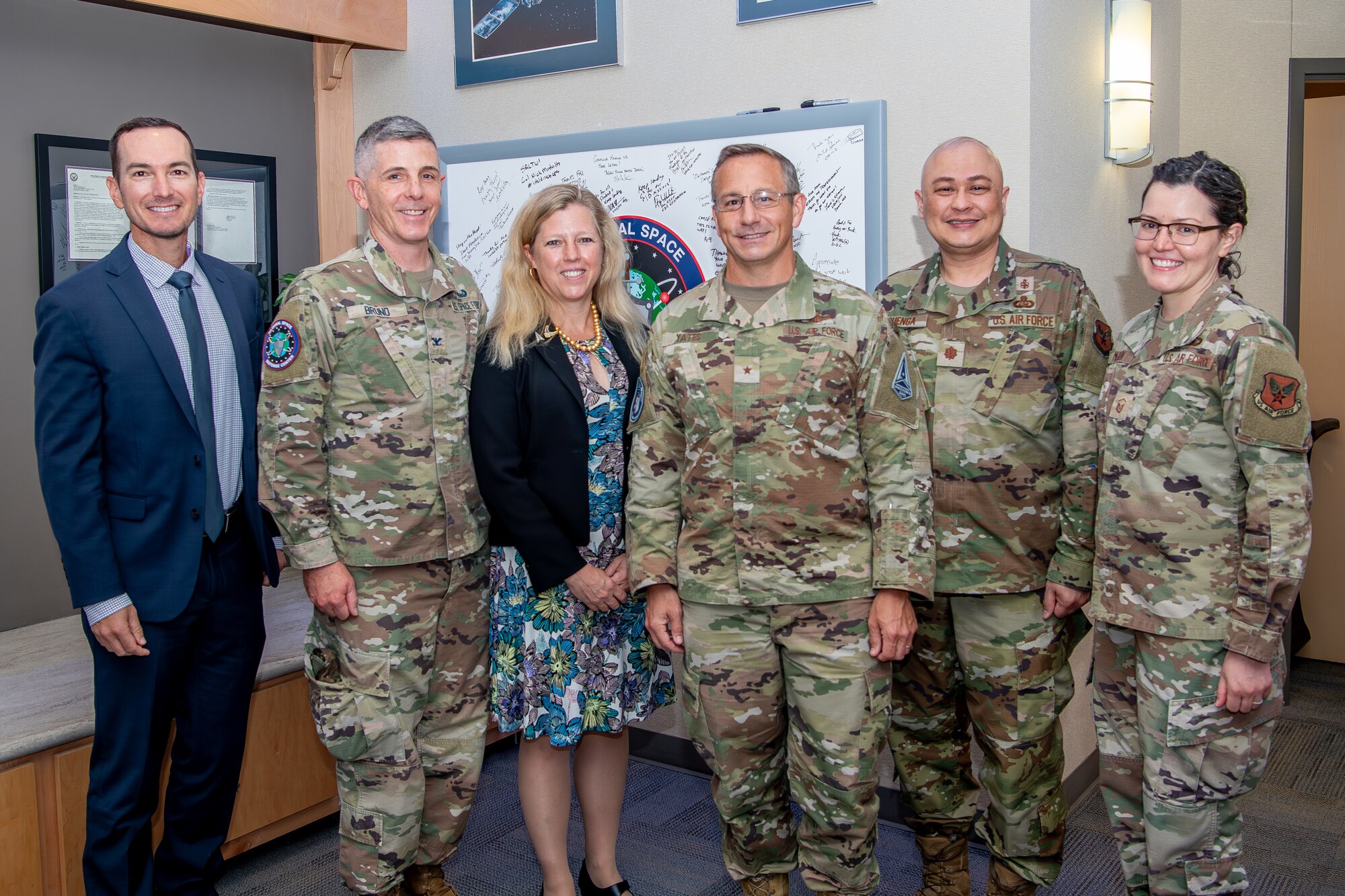 Group photo of military and civilian members
