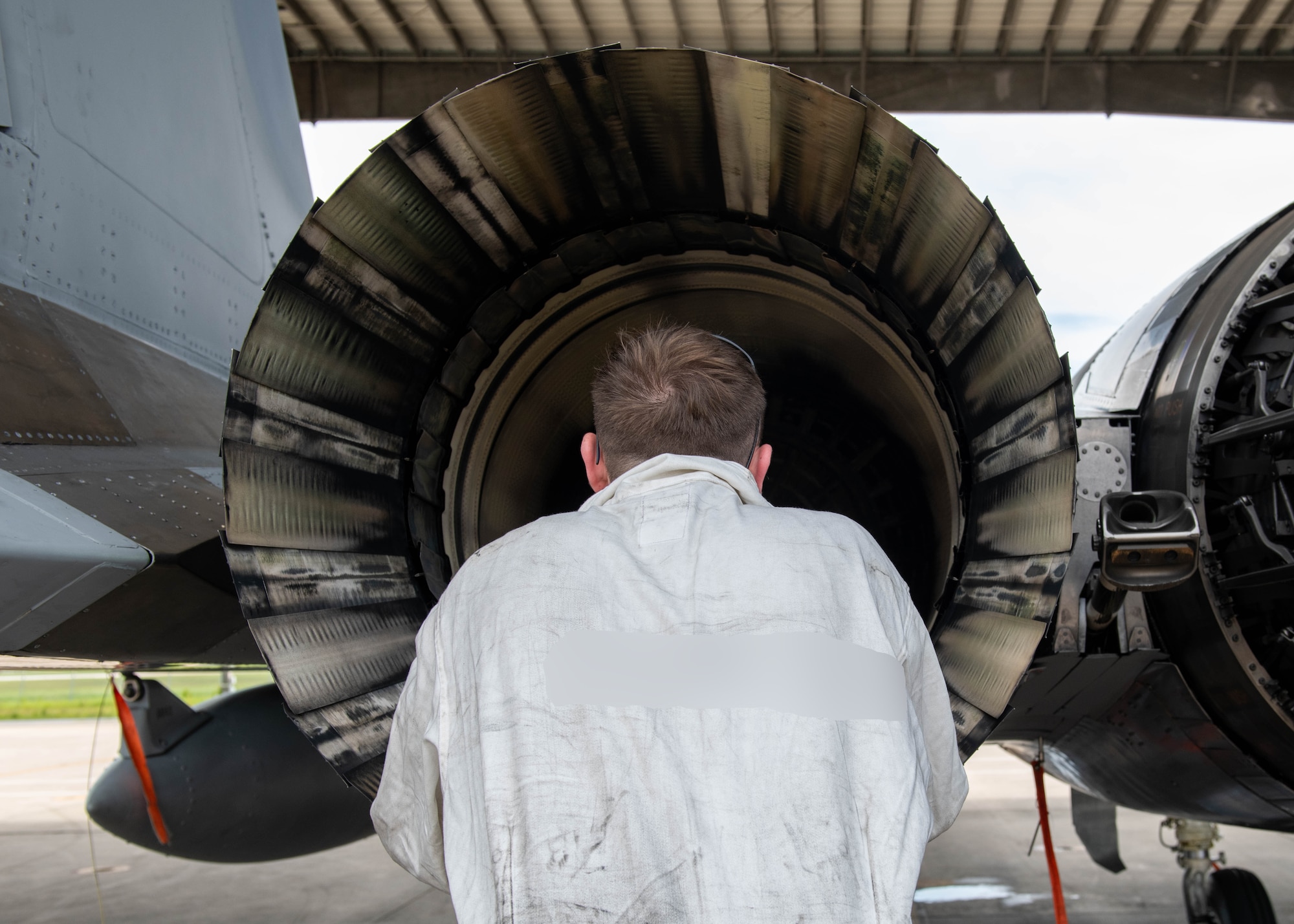 U.S. Air Force Staff Sgt. Jacob Eckmann, an F-15 crew chief assigned to the 125th Aircraft Maintenance Squadron, inspects an F-15C Eagle assigned to the 125th Fighter Wing at Jacksonville Air National Guard Base, Florida, July 11, 2024. The F-15 Eagles are leaving the 125th FW near the end of 2024, representing another step in the 125th FW’s transition to the F-35 Lightning II. The unit expects to receive the first batch of F-35 aircraft in early 2025. (U.S. Air National Guard photo by Senior Airman Brooke Keisler)