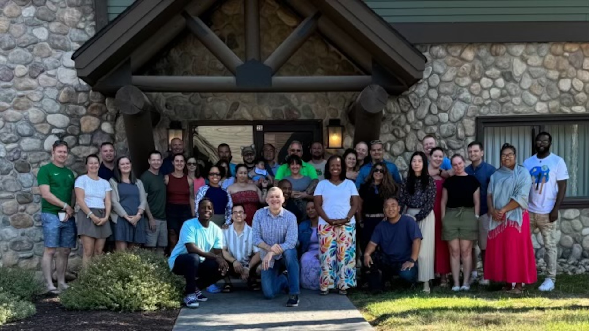 Virginia National Guard Soldiers and their family members enjoy a Building Strong and Ready Teams training June 21-23, 2024, in Williamsburg, Virginia.