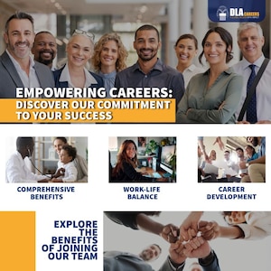 A recruitment graphic from the DLA Careers page.