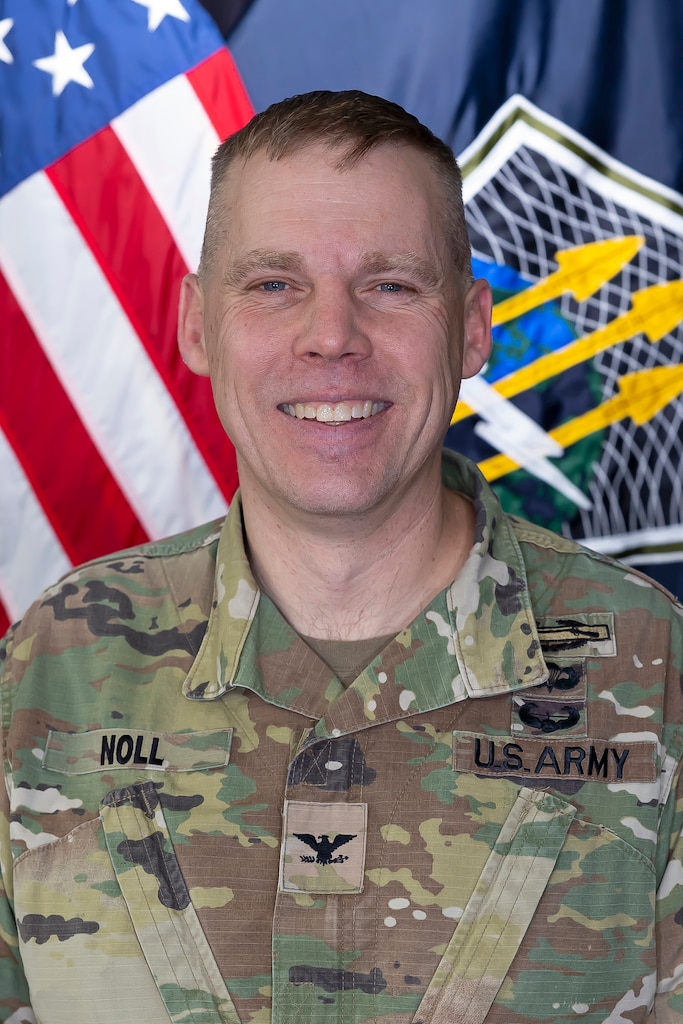 Portrait of U.S. Army Cyber Command Chief of Staff Col. Jeffrey Noll, taken July 18, 2024
