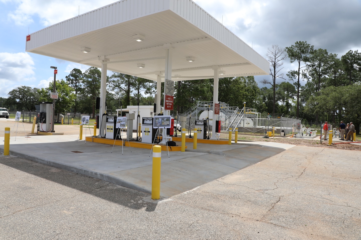 New ground fuels station at the Marine Corps Logistics Base in Albany, Georgia, July 10. (U.S. Army Corps of Engineers photo)