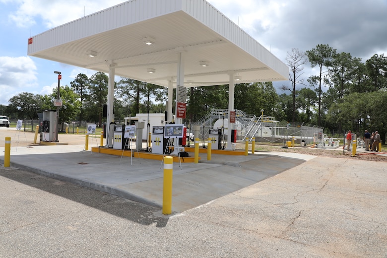 New ground fuels station at the Marine Corps Logistics Base in Albany, Georgia, July 10. (U.S. Army Corps of Engineers photo)