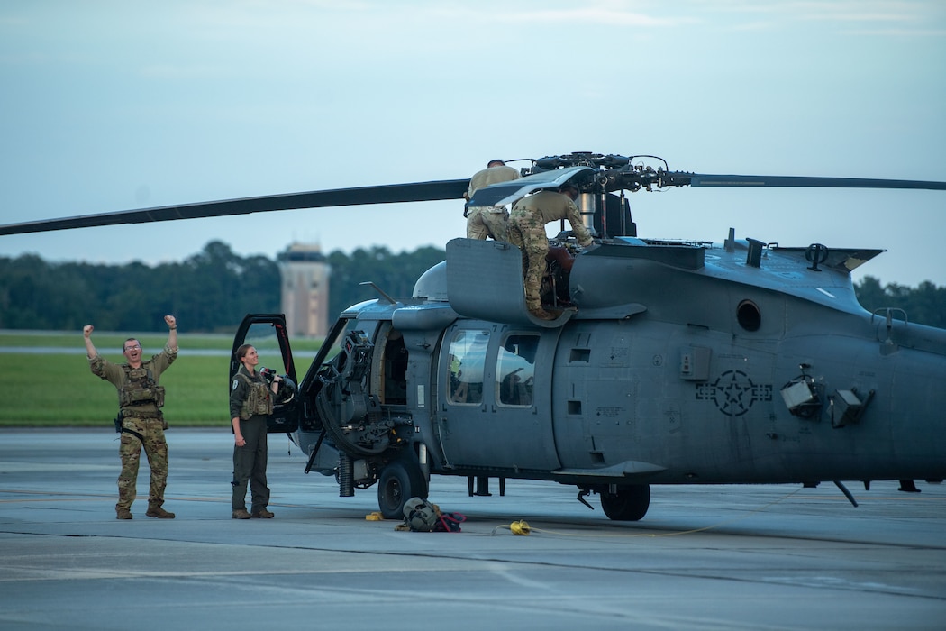 photo of Col. Sheets getting ready to fly