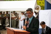 PORT Vila, Vanuatu (July 19, 2024) – The Hon Matai SEREMAIAH Nawalu, Vanuatu’s Deputy Prime Minister and Minister of Foreign Affairs, speaks at the opening ceremony of the U.S. Embassy in Port Vila, Vanuatu, July 19, 2024. The United States established diplomatic relations with the Government of Vanuatu in 1986. Ambassador Ann Marie Yastishock, is accredited to Vanuatu as the nonresident Ambassador and leads the diplomatic mission based in Port Vila. This opening further marks the growth of our relationship with Vanuatu and underlines the strength of our commitment to our bilateral relations, to the Ni-Vanuatu people, and to our partnerships in the Indo-Pacific region. (U.S. Navy photo by Lt. j.g./Released)