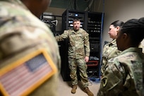 The District of Columbia National Guard’s G-6 conduct a debrief following a large-scale communications exercise (COMMEX) at the D.C. Armory, April 6, 2024. If skillsets are not tested continually, confidentiality, integrity, and availability of data could be compromised by adversaries.