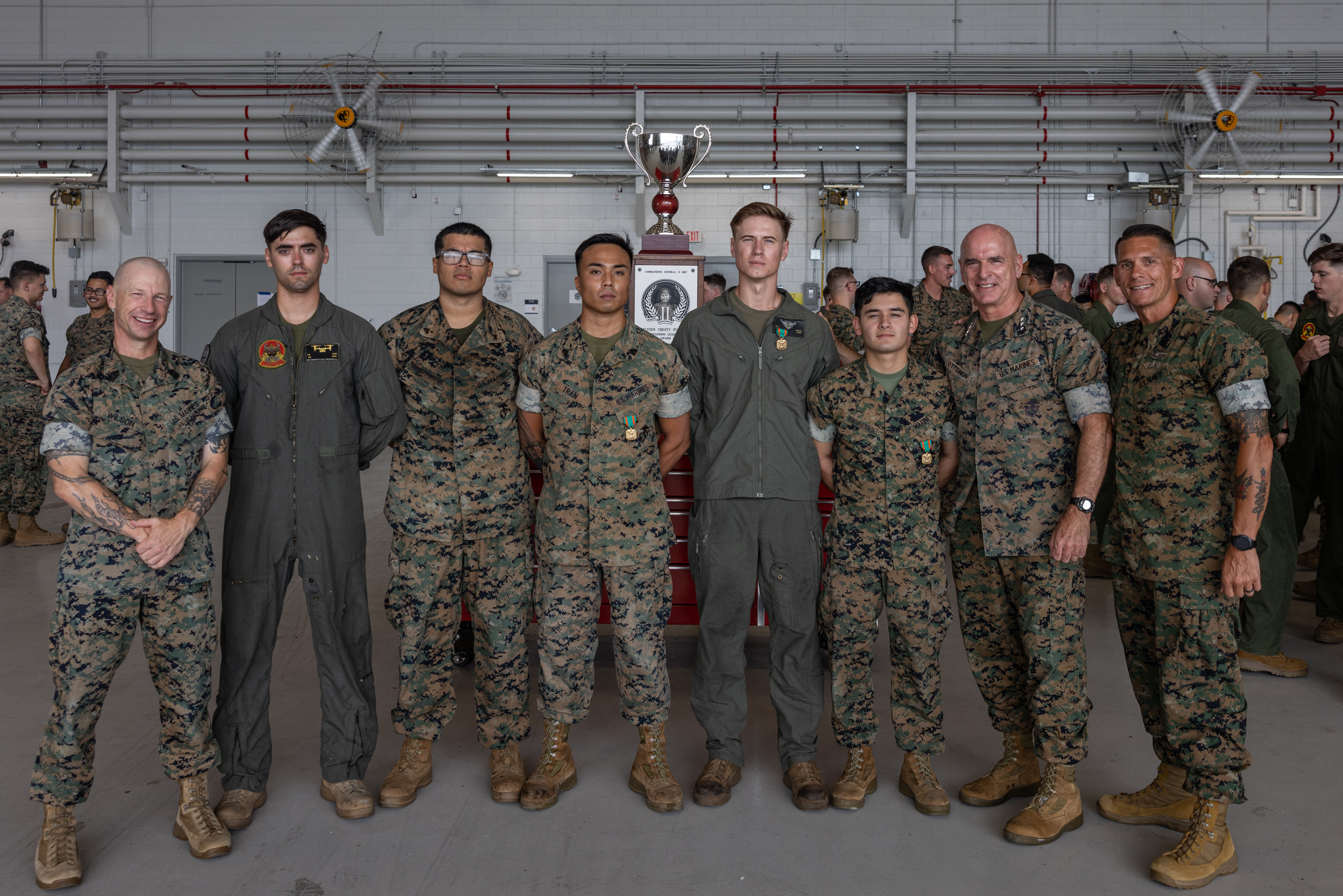 Marine Medium Tiltrotor Squadron (VMM) 261 receives the II MEF