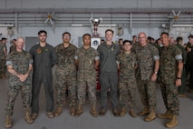 Marine Medium Tiltrotor Squadron (VMM) 261 receives the II MEF "Chesty" Puller Award