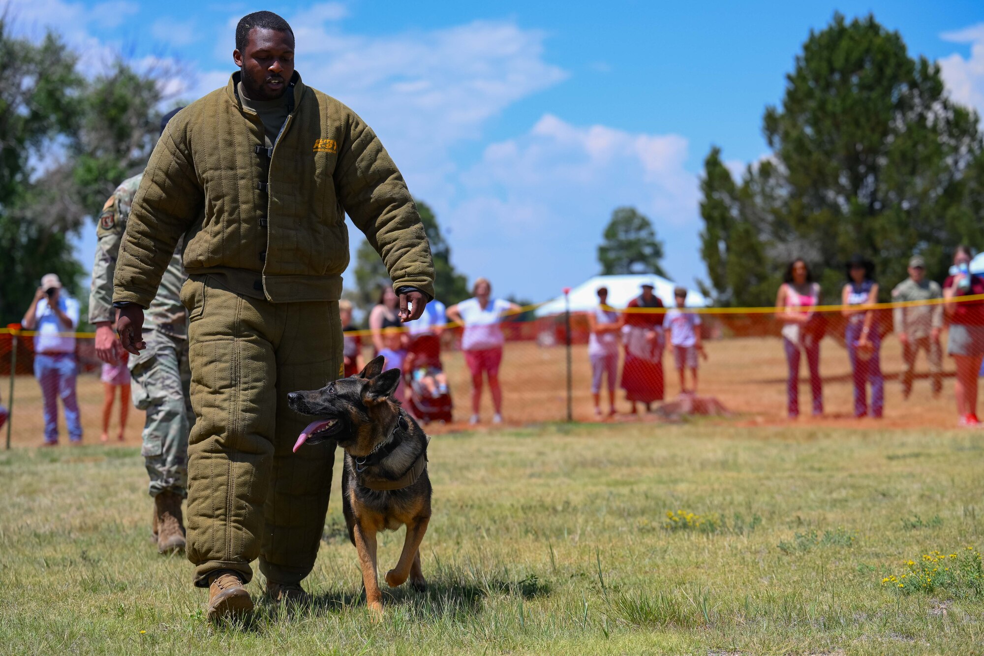 MWD Coudy escorts a 90 SFS defender.
