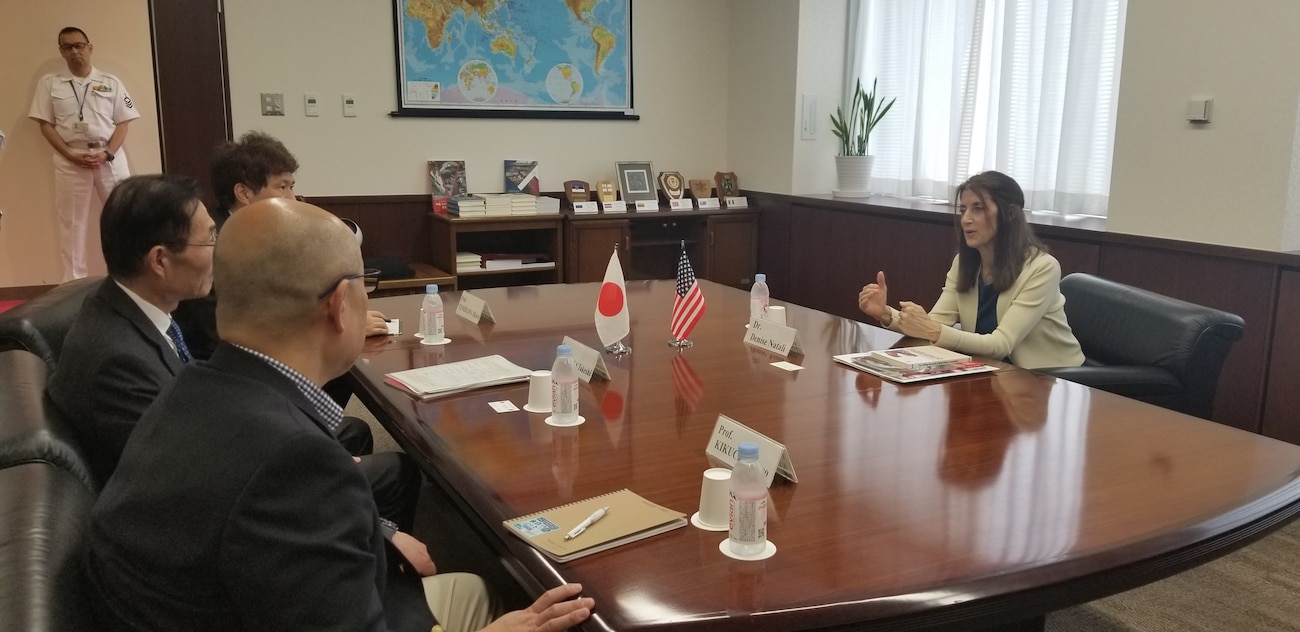 INSS Director Dr. Denise Natali meets with senior officials and research faculty at Japan’s National Institute for Defense Analysis (NIDS).