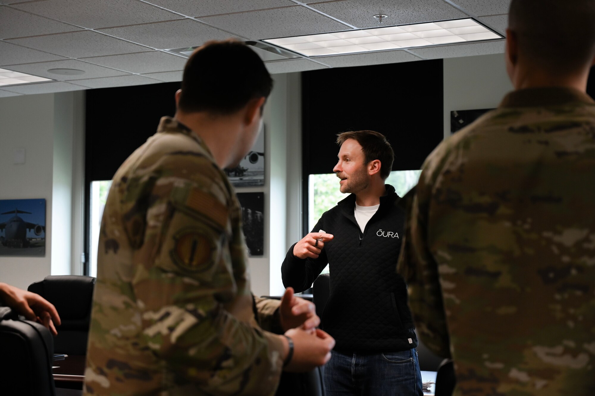 JOINT BASE LEWIS-MCCHORD, Wash. – As a part of the 62d Airlift Wing’s Human Performance Program and with the help of funding provided by the Mission Execution Excellence Program (MEEP), a group of 12 Airmen were selected to be some of the first to be issued and selected to distribute wearable human performance tracking devices in the form of rings at Joint Base Lewis-McChord, Washington, June 4, 2024.