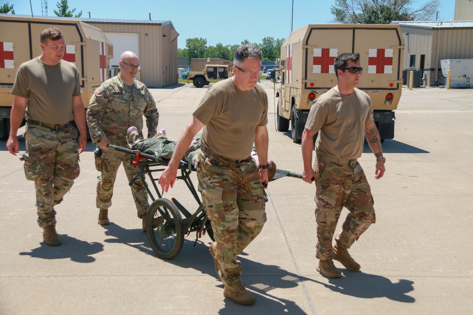 429th BSB Soldiers conduct training at Camp Dodge, Iowa