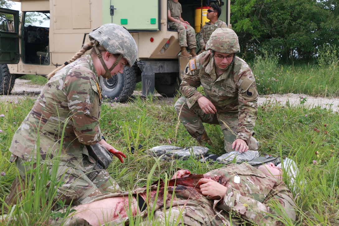 429th BSB Soldiers conduct training at Camp Dodge, Iowa