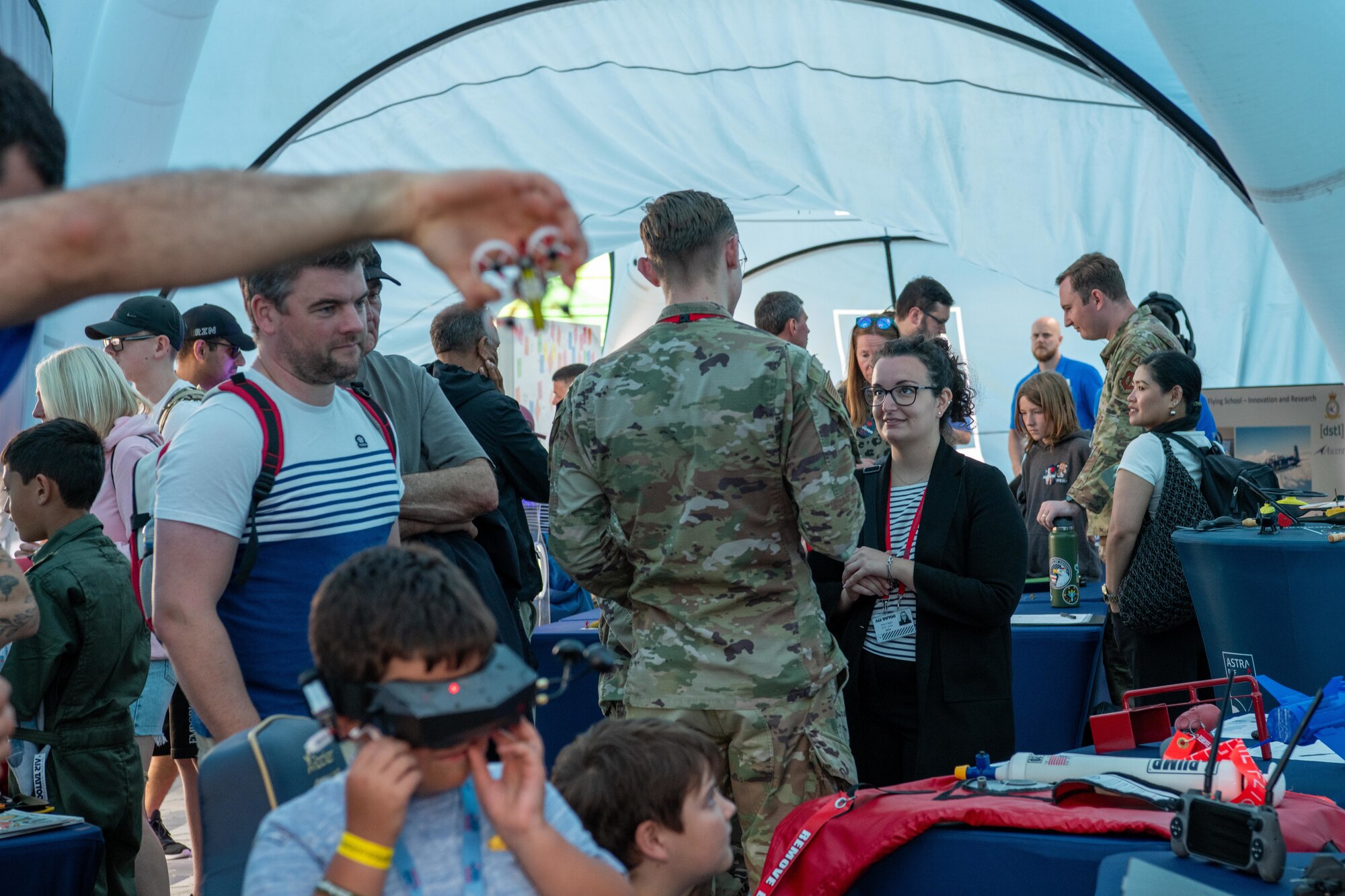 Innovators network in the RAF Astra tent