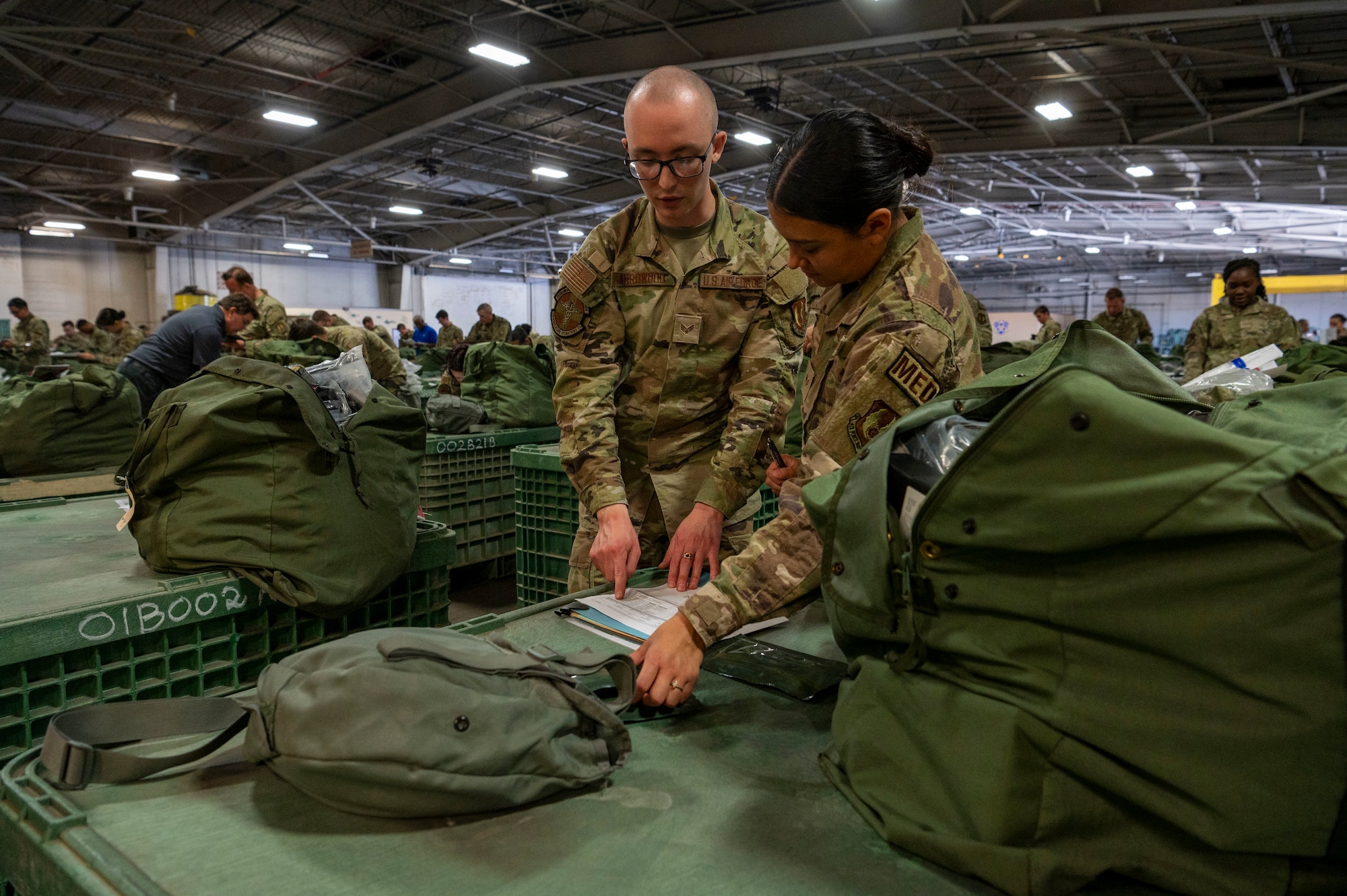 Airman helps another Airman
