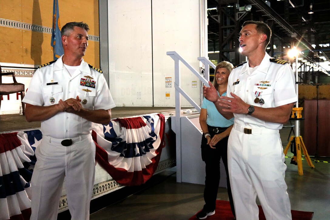 Two US Navy officers