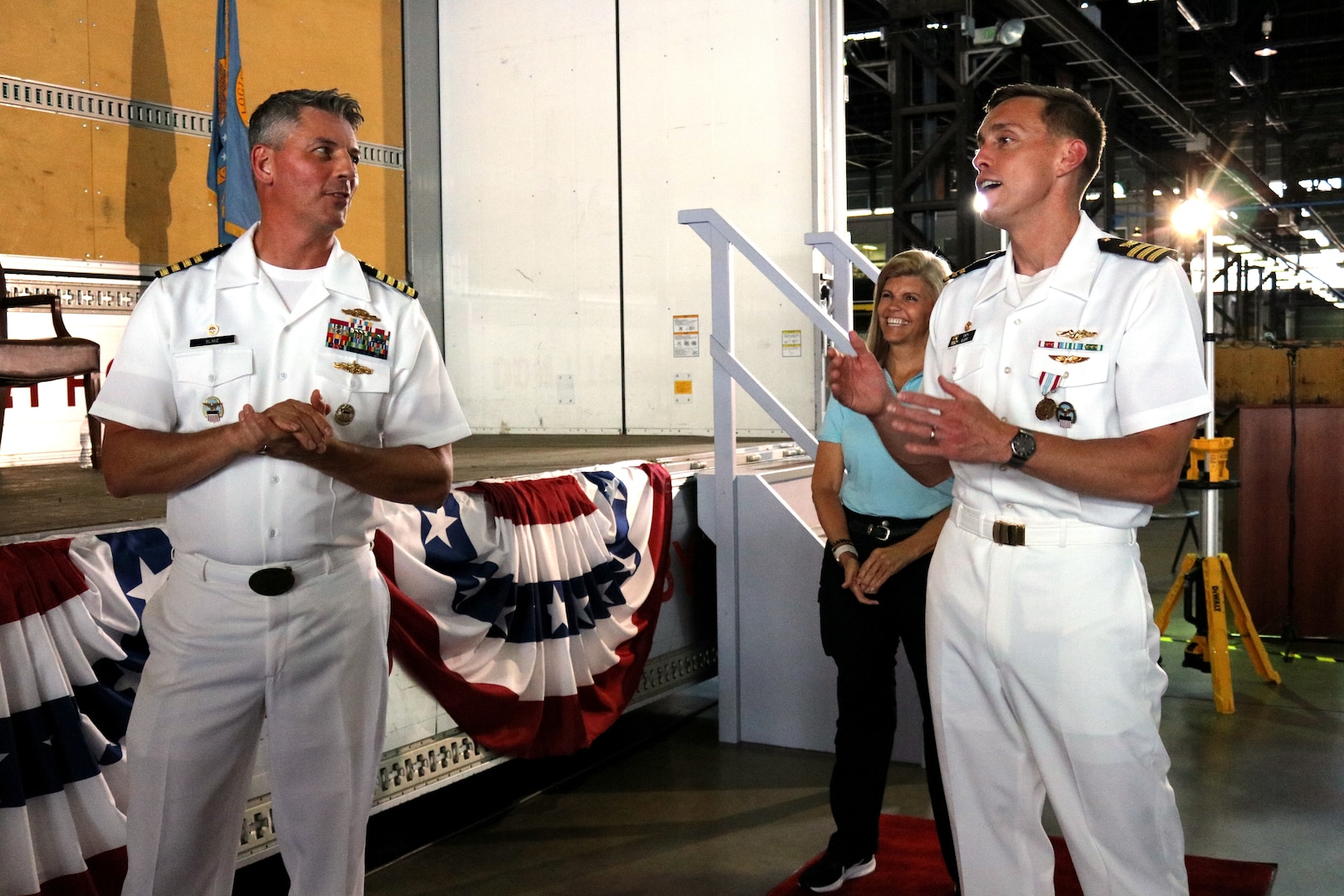 Two US Navy officers