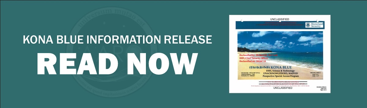 Department of Homeland Security (DHS) KONA BLUE Information Release