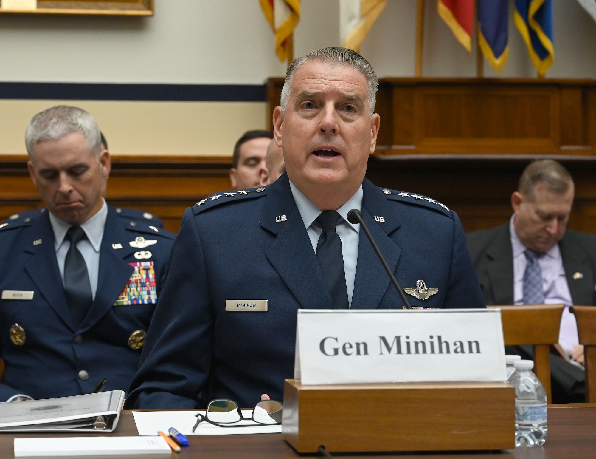Air Mobility Command Commander General Mike Minihan, testifies before the Senate Armed Services Committee Seapower and Projection Forces