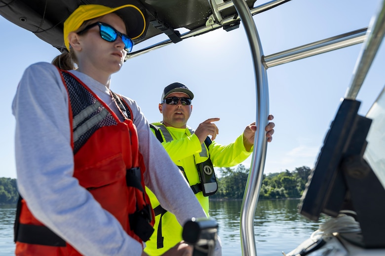 Park rangers, lock operators and maintenance mechanics from across the U.S. Army Corps of Engineers Pittsburgh District attended a multi-day motorboat operator training at Crooked Creek Lake in Ford City, Pennsylvania, June 13, 2024.
