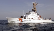 The U.S. Coast Guard Cutter Adak, a 110 foot patrol boat, homeported in Highlands, NJ., patrols the North Arabian Sea off the Coast of Iraq March 6, 2003.