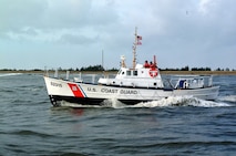 Coast Guard 52-foot motor lifeboat Intrepid (Station Coos Bay), which is one of the four used in the Coast Guard.  T