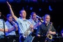 Air force Saxophonist performs at Fiesta in blue 2024.