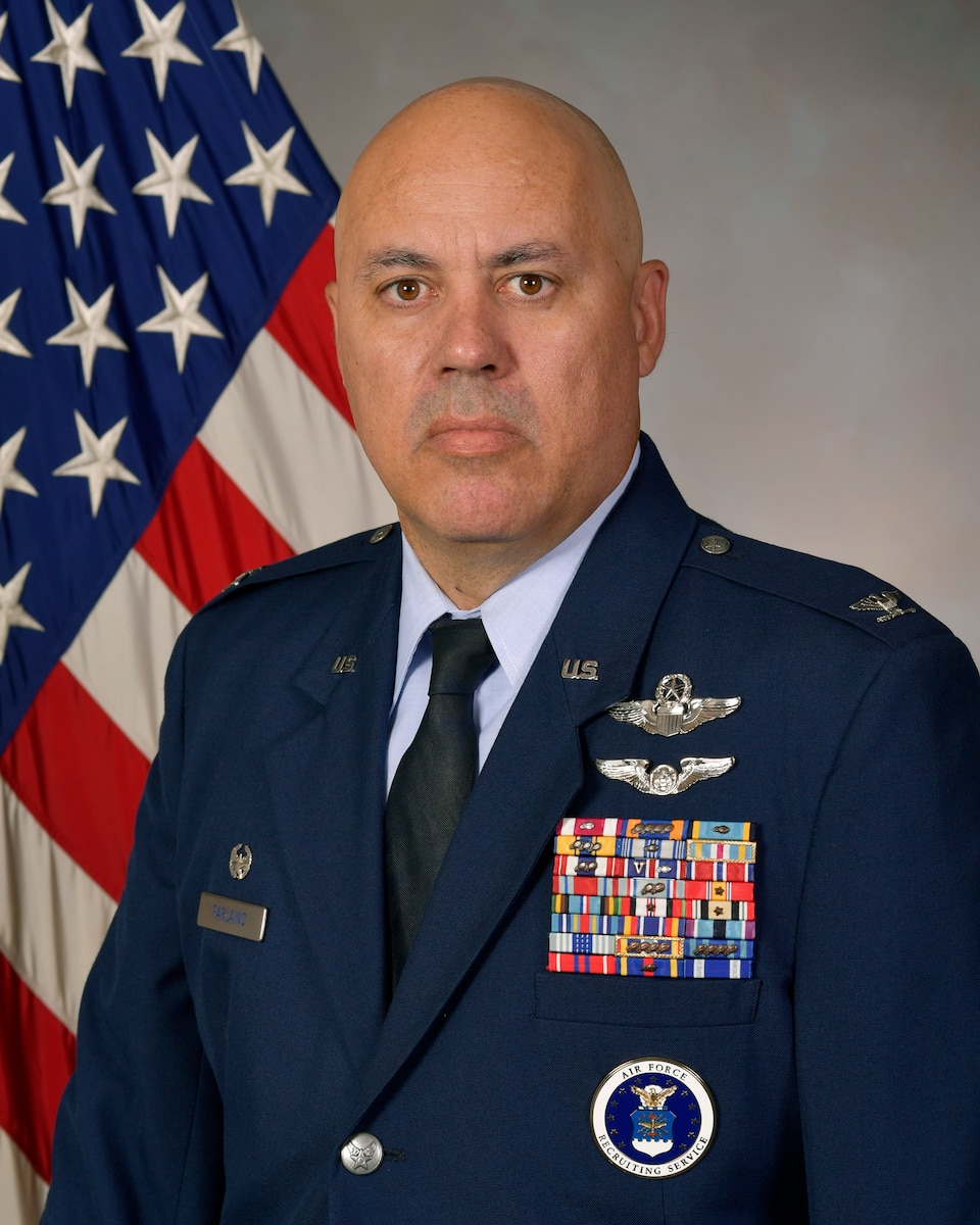 Col. Jeremy J. Farlaino Commander, 372d Recruiting Group.